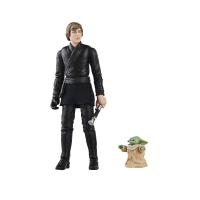 Star Wars The Vintage Collection Luke Skywalker & Grogu, : The Book of Boba Fett 3.75-Inch Collectible Action Figures 2-Pack, Ages 4 and Up