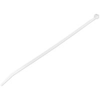 StarTech.com 10''(25cm) Cable Ties - 1/8''(4mm) wide, 2-5/8''(68mm) Bundle Diameter, 50lb(22kg) Tensile Strength, Nylon Self Locking Zip Ties w/ Curved Tip - 94V-2/UL Listed, 100 Pack - White
