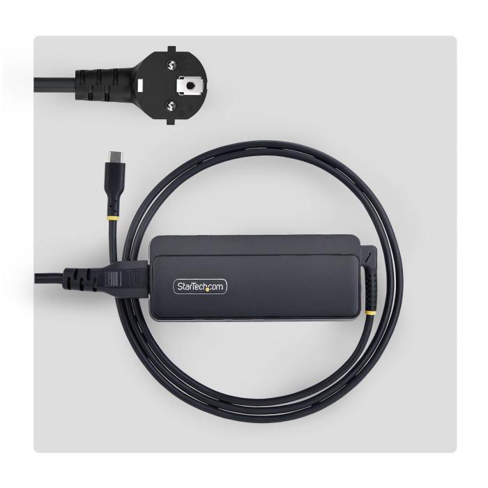 StarTech.com 140W USB-C Laptop Charger with 4ft (1.2m) Tethered USB-C Cable, GaN Power Adapter Brick for MacBook M3/M4/M5 — image 8 of 8