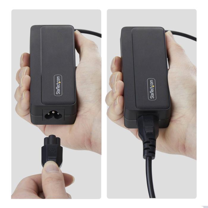StarTech.com 140W USB-C Laptop Charger with 4ft (1.2m) Tethered USB-C Cable, GaN Power Adapter Brick for MacBook M3/M4/M5 — image 6 of 8