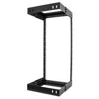 StarTech.com 24U 19'' Wall Mount Network Rack - Adjustable Depth 12-20'' 2 Post Open Frame Server Room Rack for AV/Data/ IT, view image 2 of 4