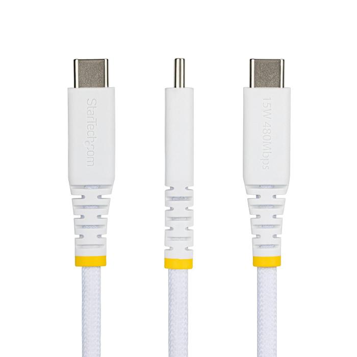 StarTech.com 30cm (1ft) USB-A to USB-C Fast Charging Cable, 15W 3A, Dual-Layer Braided Nylon/TPE Jacket, Durable USB-A to — image 8 of 10