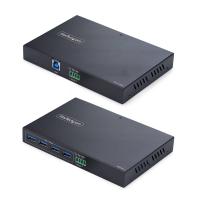 StarTech.com 4-Port USB 3.0 Extender over Ethernet up to 330ft (100m) via Cat6a / Cat7 / Cat8 RJ45 Cable, Extension for Remote USB Devices, 4x USB-A 5Gbps Hub, TAA