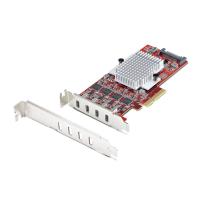 StarTech.com 4-Port USB Type-C PCIe Card, USB 3.2 10Gbps, USB-C PCI Express Expansion Card, 4x Independent USB Controllers, Windows/Linux/macOS, TAA-Compliant