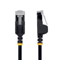StarTech.com 50cm Black Ultra Slim Cat6A Ethernet Cable, Snagless, FTP, Pure Bare Copper Wire, 34AWG Slim RJ45 Network Patch, view image 2 of 10