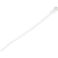 StarTech.com 6''(15cm) Cable Ties with Mounting Hole - 1/8''(3mm) wide, 1-1/2''(40mm) Bundle Dia. 40lb(18kg) Tensile Strength, Nylon 66 Self Locking Ties w/Screw Hole, UL Listed, 100 Pack