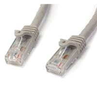 StarTech.com 75ft CAT6 Ethernet Cable - Gray CAT 6 Gigabit Ethernet Wire -650MHz 100W PoE RJ45 UTP Network/Patch Cord Snagless w/Strain Relief Fluke Tested/Wiring is UL Certified/TIA