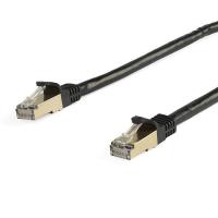 StarTech.com 7m CAT6a Ethernet Cable - 10 Gigabit Shielded Snagless RJ45 100W PoE Patch Cord - 10GbE STP Network Cable w/Strain Relief - Black Fluke Tested/Wiring is UL Certified/TIA