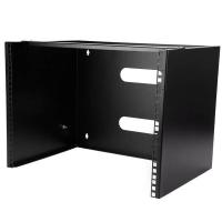StarTech.com 8U Wall Mount Network Rack - 14 Inch Deep (Low Profile) - 19'' Patch Panel Bracket for Shallow Server and IT Equipment, Network Switches - 80lbs/36kg Weight Capacity, Black