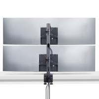 StarTech.com Desk Mount For 2x Vertically Stacked Monitors, Dual 49'', Total 70lb (32kg), C-Clamp, Quick-Release VESA, view image 3 of 10