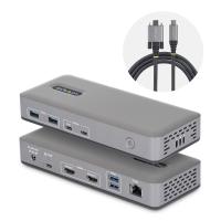 StarTech.com Dual-Monitor USB-C Docking Station, HDMI, 4K 60Hz, 100W Laptop Charging, 1GbE, Driverless, Multi-Monitor Dock For Windows