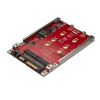 StarTech.com Dual-Slot M.2 Drive to SATA Adapter for 2.5'' Drive Bay - RAID