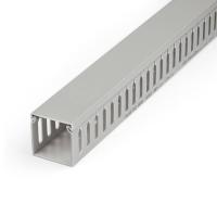StarTech.com Open Slot Cable Management Raceway with Cover, 2''(50mm)W x 2''(50mm)H - 6.5ft(2m) length - 1/4''(8mm) Slots, PVC Network Cable Hider/Wall Wire Duct, Max 80 Cables, UL Listed