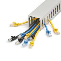 StarTech.com Open Slot Cable Management Raceway with Cover, 2''(50mm)W x 2''(50mm)H - 6.5ft(2m) length - 1/4''(8mm) Slots, view image 4 of 4