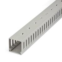 StarTech.com Open Slot Cable Management Raceway with Cover, 2''(50mm)W x 2''(50mm)H - 6.5ft(2m) length - 1/4''(8mm) Slots, view image 2 of 4