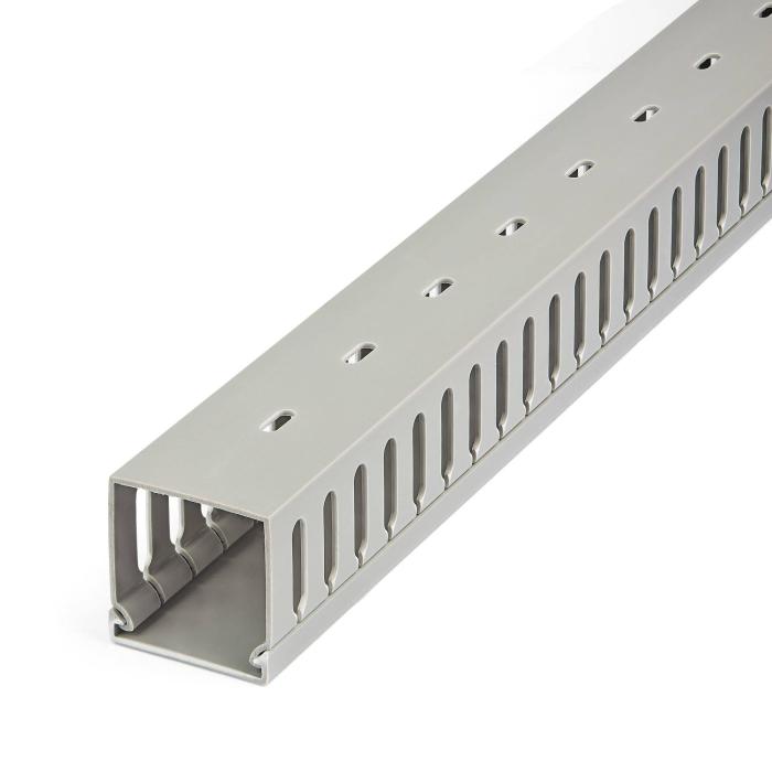 StarTech.com Open Slot Cable Management Raceway with Cover, 2''(50mm)W x 2''(50mm)H - 6.5ft(2m) length - 1/4''(8mm) Slots — image 2 of 4
