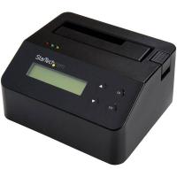 StarTech.com Single Bay Hard Drive Eraser, Standalone HDD/SSD Sanitizer, 4Kn, USB 3.0 to SATA III (6 Gbps), 9 Erase Modes, LCD Display, Secure Erase Hard Disk Sanitizer Dock, DB-9 Printer Port, TAA Compliant