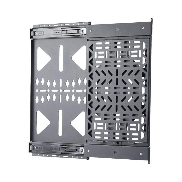 StarTech.com Slide-Out AV Component Storage Panel, Cable Box and Accessories Mounting, 22lb (10kg) Max, Behind-TV Media Wall — image 7 of 12