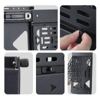 StarTech.com Slide-Out AV Component Storage Panel, Cable Box and Accessories Mounting, 22lb (10kg) Max, Behind-TV Media Wall, view image 4 of 12