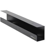 StarTech.com Under Desk Cable Management Tray - Office/Standing Desk Cable Tray Organizer - Desk/Table Mount Holder for Cords/Wire/Power Strip - Computer Cable Manager - 23-1/2''L x 4-1/2''D