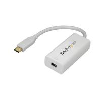 StarTech.com USB-C to Mini DisplayPort Adapter - 4K 60Hz - White - USB 3.1 Type-C to Mini DP Adapter - Upgraded Version is CDP2MDPEC
