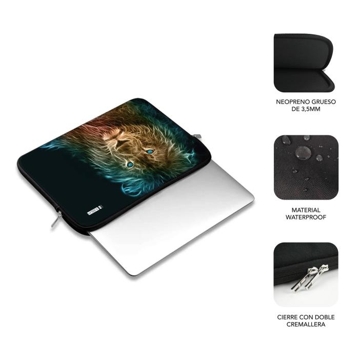 SUBBLIM SUBLS-SKIN153 laptop case 39.6 cm (15.6'') Sleeve case Multicolour — image 3 of 5