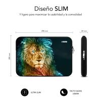 SUBBLIM SUBLS-SKIN153 laptop case 39.6 cm (15.6'') Sleeve case Multicolour, view image 4 of 5