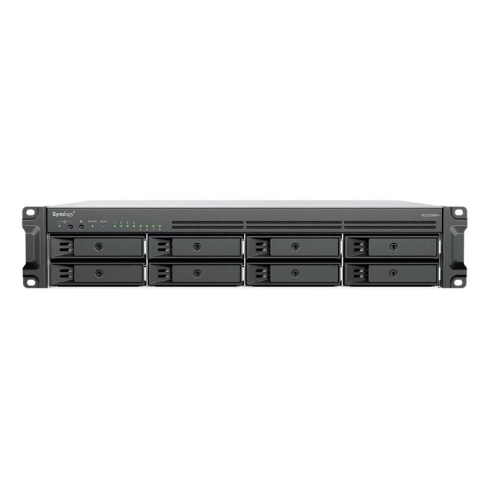 Synology RackStation RS1226RP+ NAS/storage server Rack (2U) AMD Ryzen V1500B 4 GB DDR4 0 TB Synology DSM Black — image 7 of 12