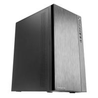Tacens Anima ACX Mini Tower Micro ATX PC Case Brushed Aluminium Front 12cm Fan USB 3.0 Black