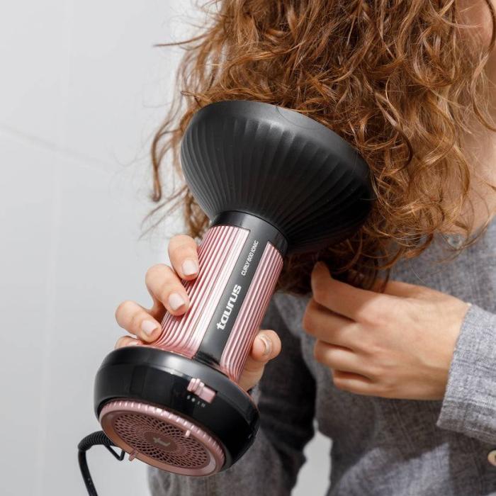 Taurus Curly 800 Ionic hair dryer 800 W Pink — image 9 of 12