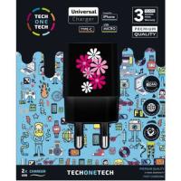TECH1TECH TEC2601 mobile device charger Black Indoor