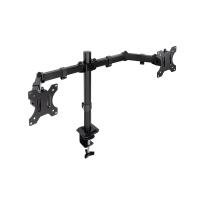 TooQ Desk Stand for 2 Screens 17''-27'', Black