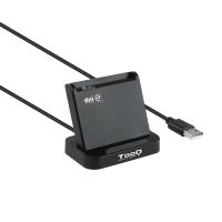 TooQ TQR-220B smart card reader Indoor USB USB 2.0 Black