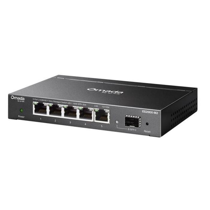 TP-Link Omada ES206X-M2 network switch Managed L2 2.5G Ethernet (100/1000/2500) Desktop/Wall-Mounting Black — image 2 of 2