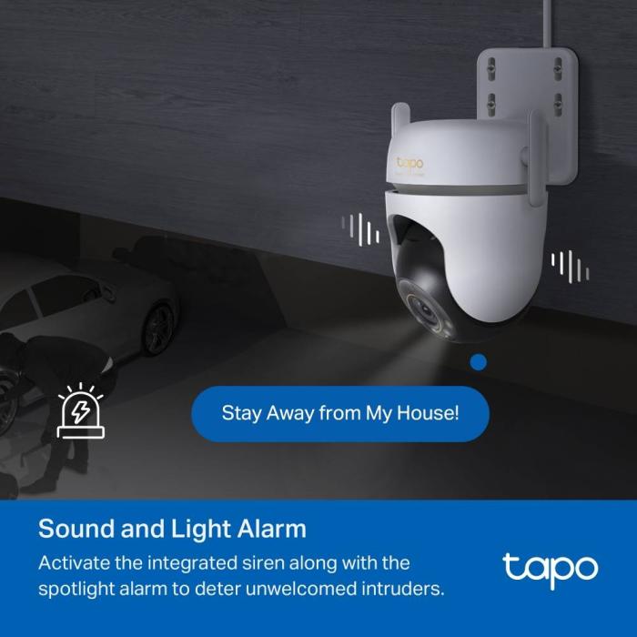 TP-Link Tapo TC43(EU) V2 Spherical IP security camera Indoor & outdoor 2880 x 1620 pixels Ceiling/Wall/Pole — image 14 of 30