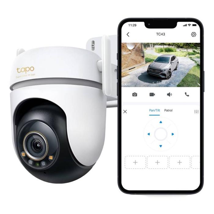 TP-Link Tapo TC43(EU) V2 Spherical IP security camera Indoor & outdoor 2880 x 1620 pixels Ceiling/Wall/Pole — image 19 of 30