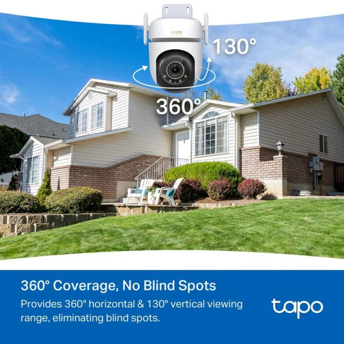 TP-Link Tapo TC43(EU) V2 Spherical IP security camera Indoor & outdoor 2880 x 1620 pixels Ceiling/Wall/Pole — image 7 of 30