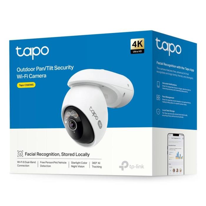 TP-Link Tapo TC46 security camera Spherical IP security camera Indoor & outdoor 3840 x 2160 pixels Ceiling/Wall/Pole — image 4 of 4
