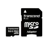 Transcend microSDXC/SDHC Class 10 8GB with Adapter
