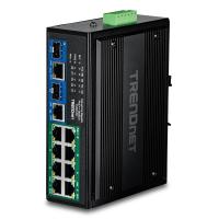 Trendnet TI-BG108 network switch Gigabit Ethernet (10/100/1000) Power over Ethernet (PoE) Black