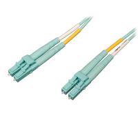 Tripp Lite N820-01M-OM4 10Gb/100Gb Duplex Multimode 50/125 OM4 LSZH Fiber Patch Cable (LC/LC) - Aqua, 1M (3 ft.)