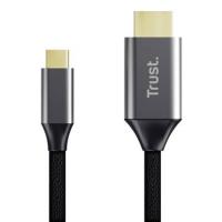 Trust 25630 cable gender changer USB-C HDMI Black, Silver, view image 6 of 6