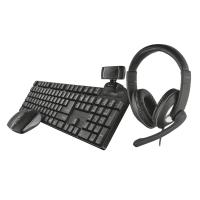 Trust Qoby keyboard Mouse included Office RF Wireless QWERTY Spanish Black
