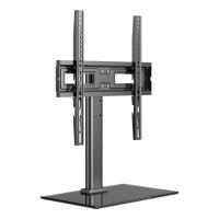 UNYKAch Universal tabletop tv stand with tempered glass 23″-60″ TV