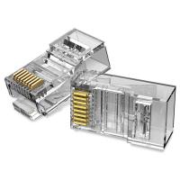 Vention Cat.6 UTP RJ45 Modular Plug Transparent 100 Pack
