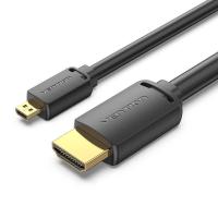 Vention HDMI-D Male to HDMI-A Male 4K HD Cable 3M Black