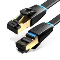 Vention IKCBF networking cable Black 1 m Cat8 Flat, view image 2 of 2