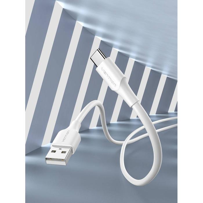 Vention USB 2.0 A Male to C Male 3A Cable 1M White — image 5 of 6