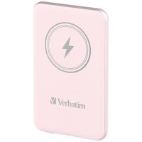 Verbatim Charge 'n' Go Magnetic Wireless Power Bank 5000mAh Pink