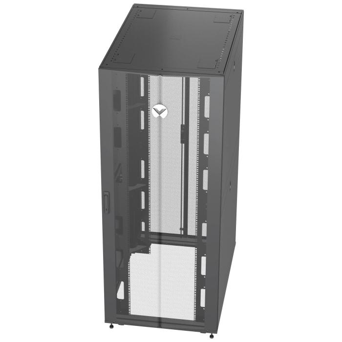 Vertiv VR3350 rack cabinet 42U Freestanding rack Black, Transparent — image 2 of 5